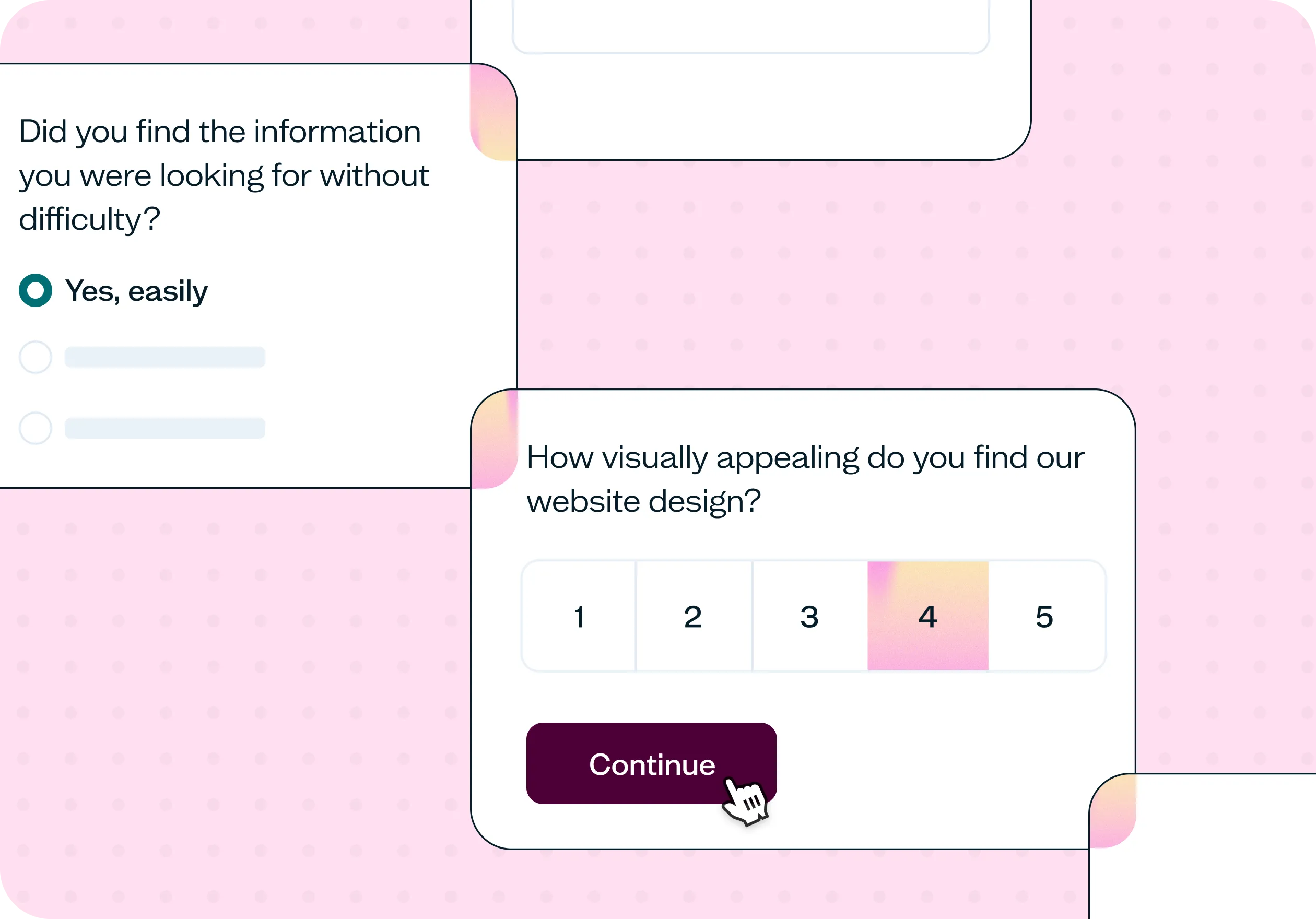 Capture website user experience feedback