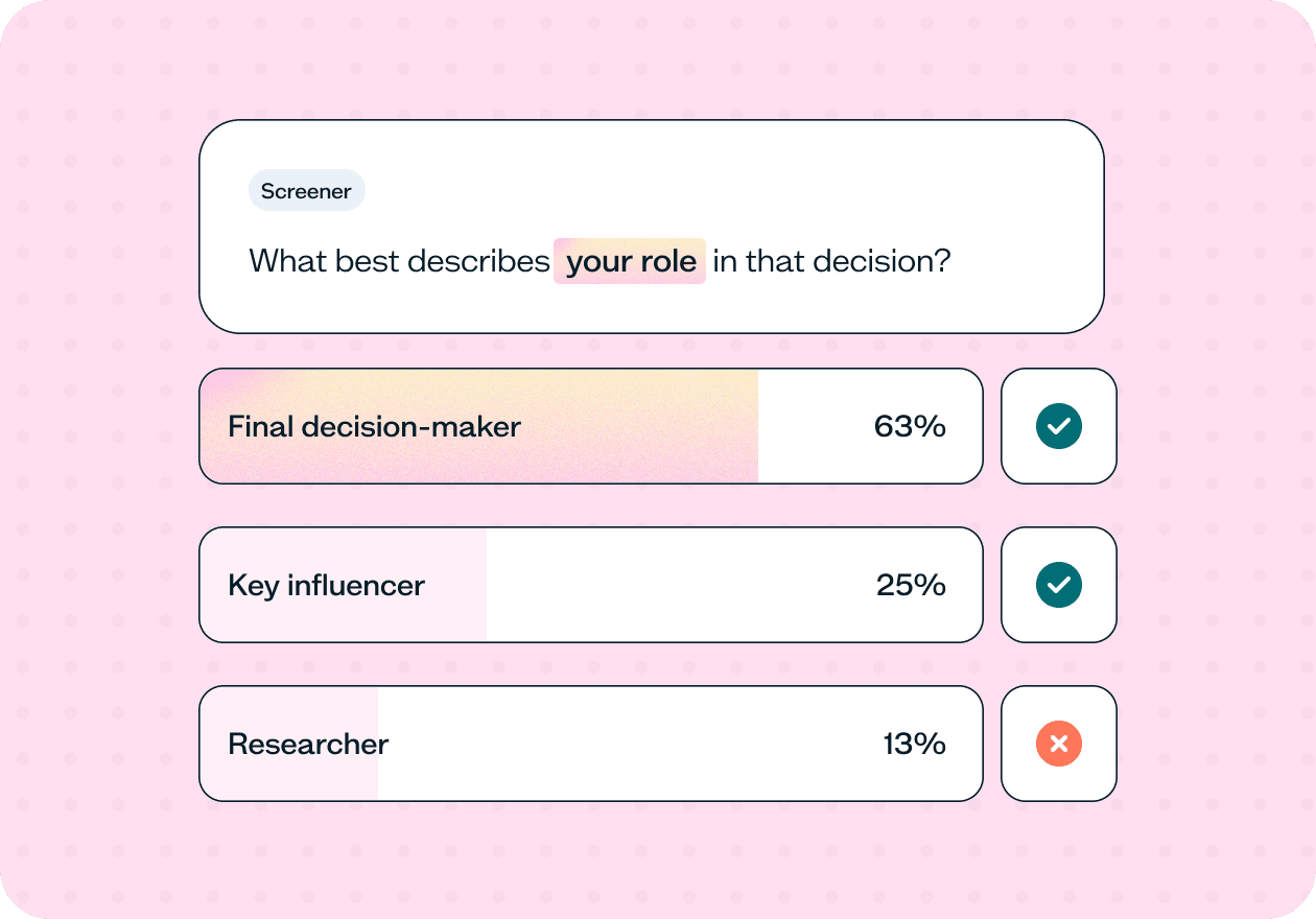 How to screen participants with purchasing authority: Template