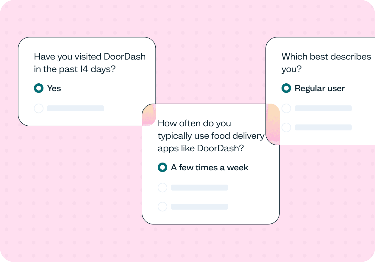 How to screen users based on product usage behavior: Template