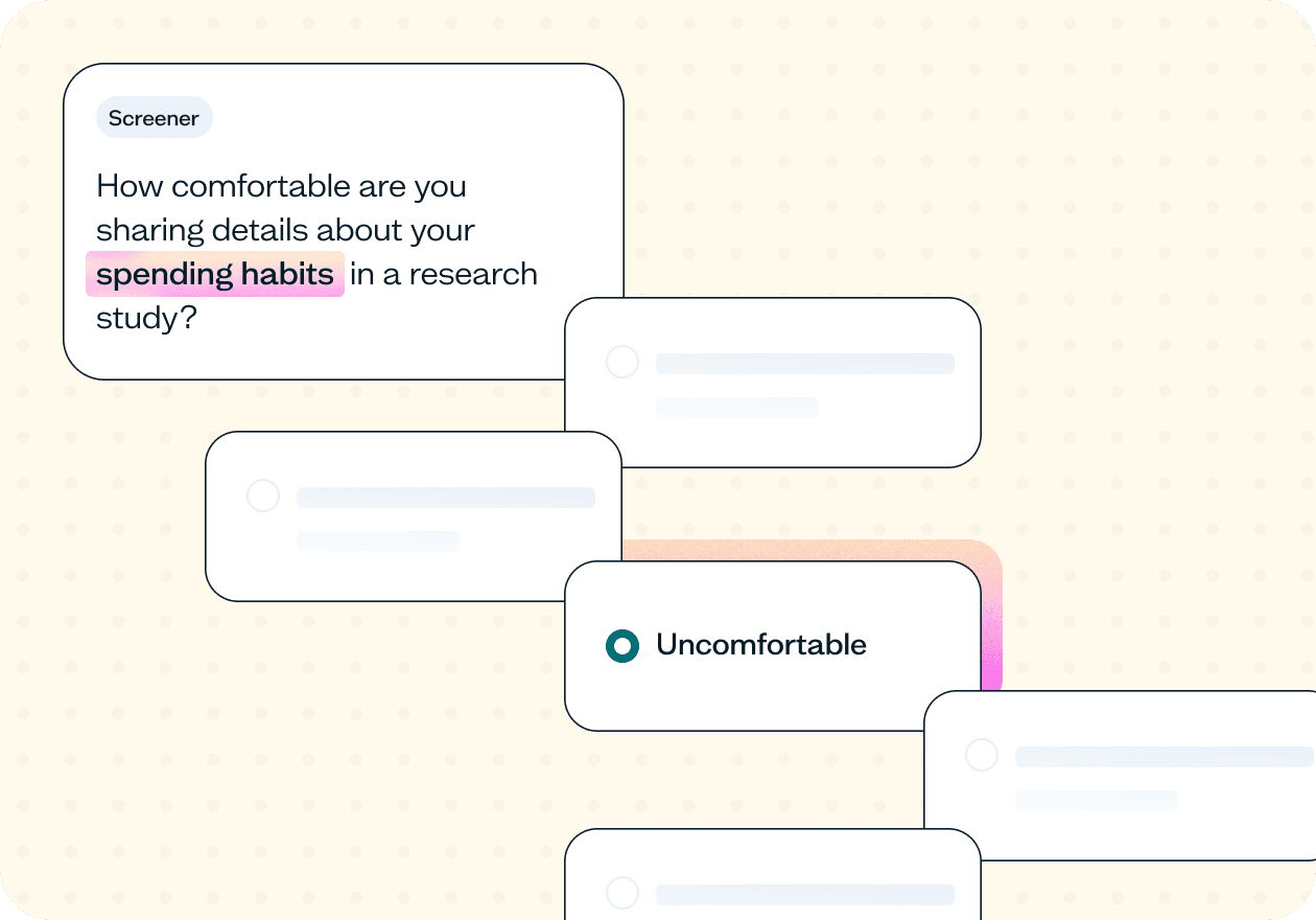 How to screen users for sensitive research topics: Template