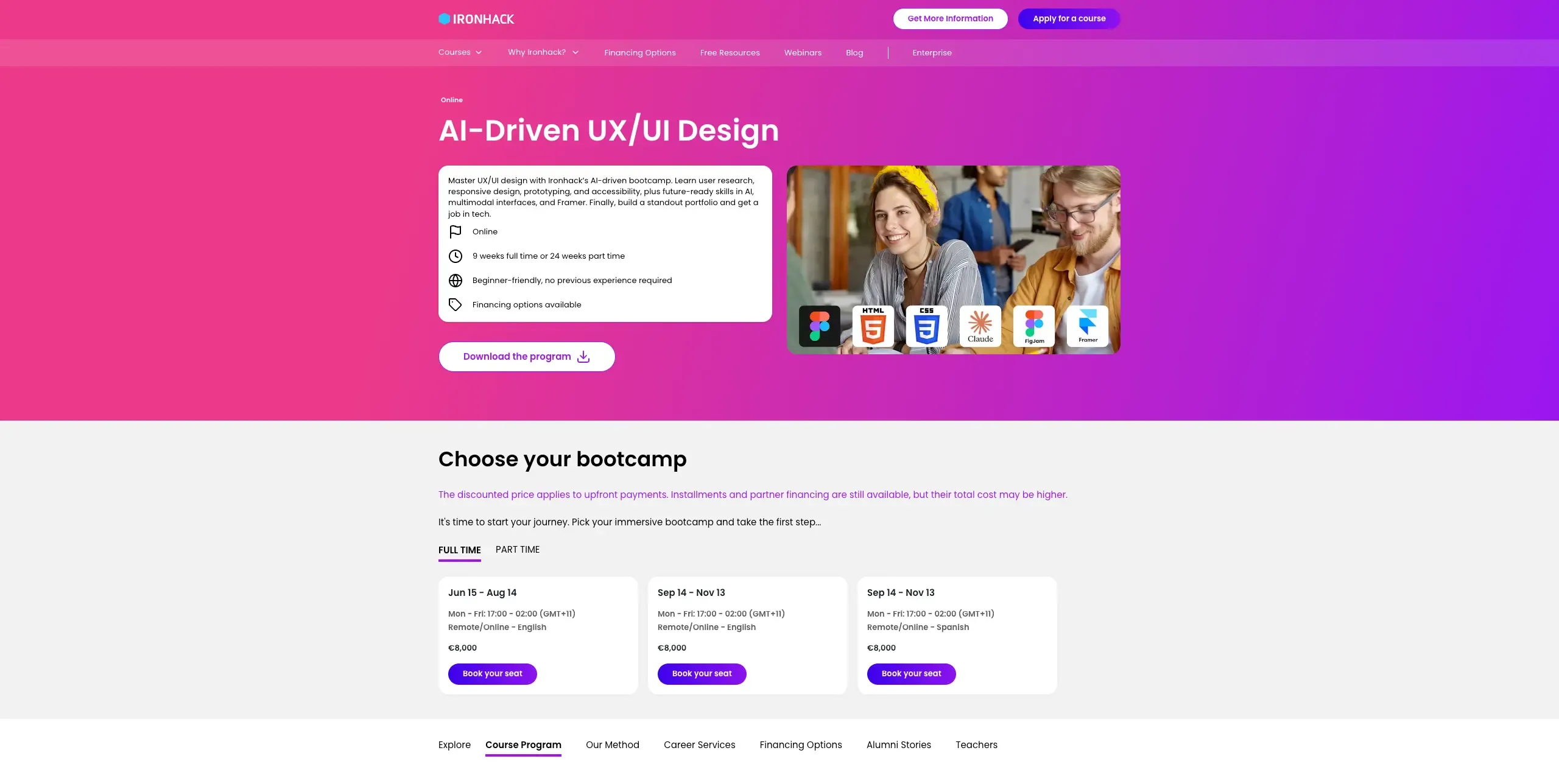 UX design courses