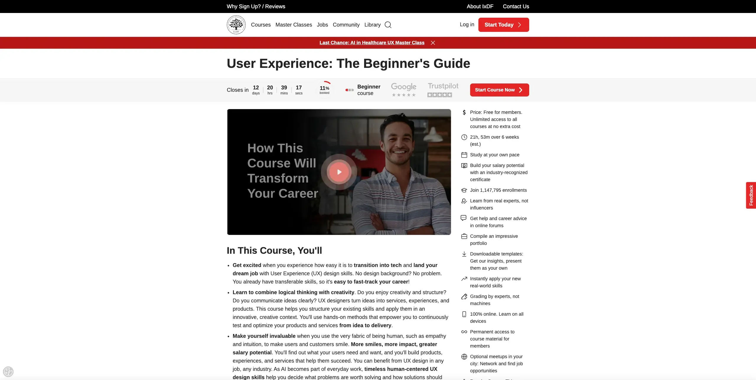 UX design courses