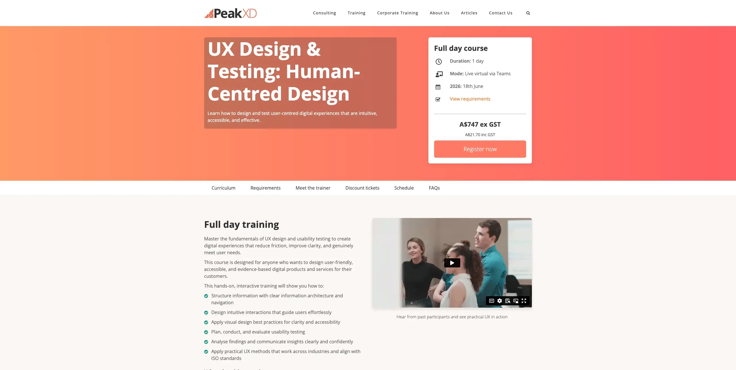 UX design courses