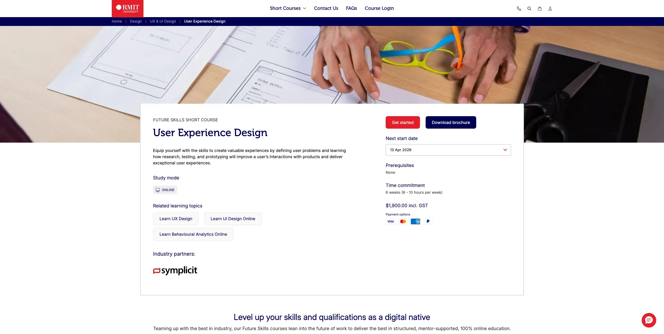 UX design courses