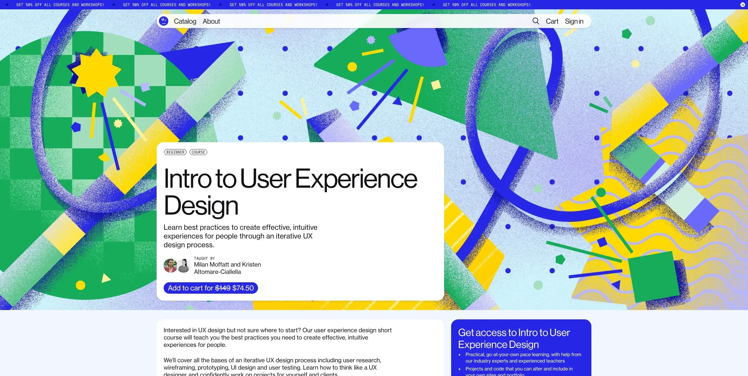 UX design courses