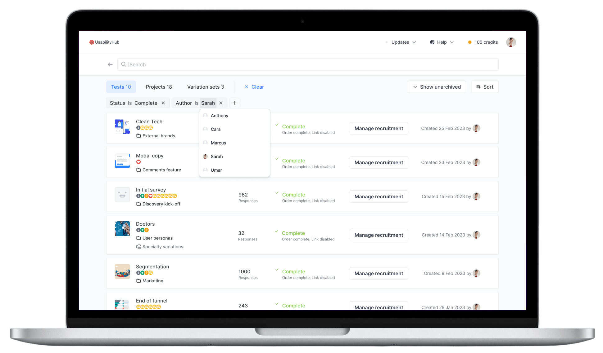 Streamline your user research process with improved organization and search