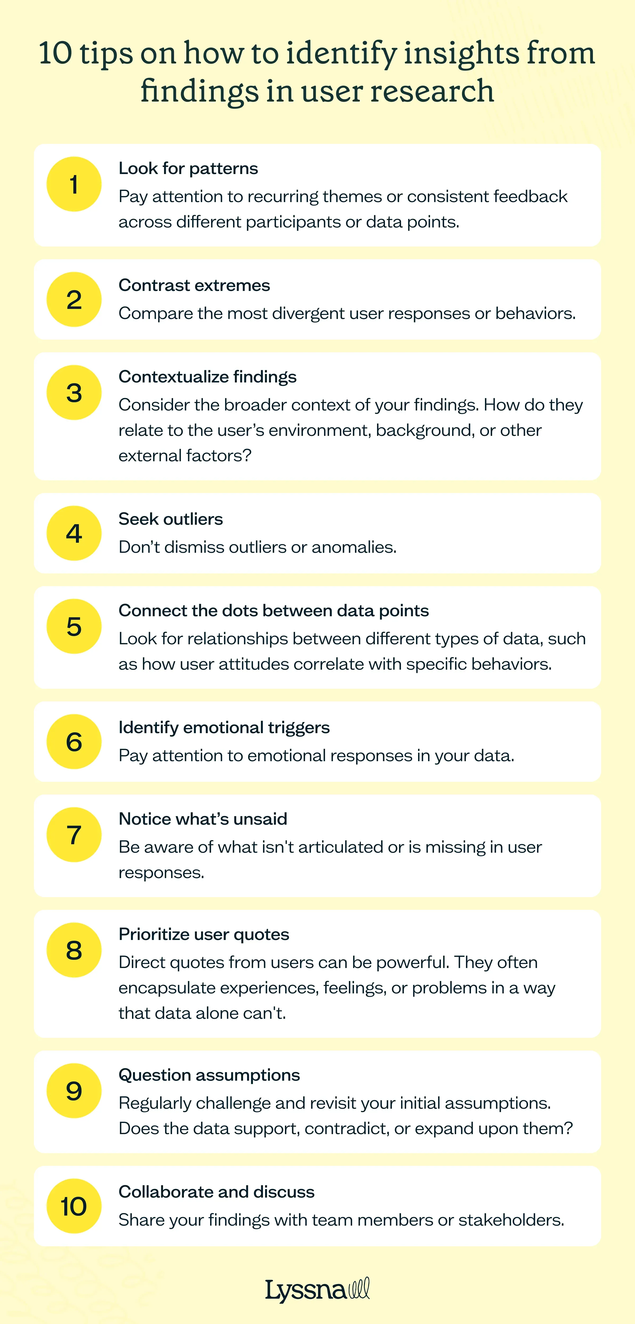 User research insights