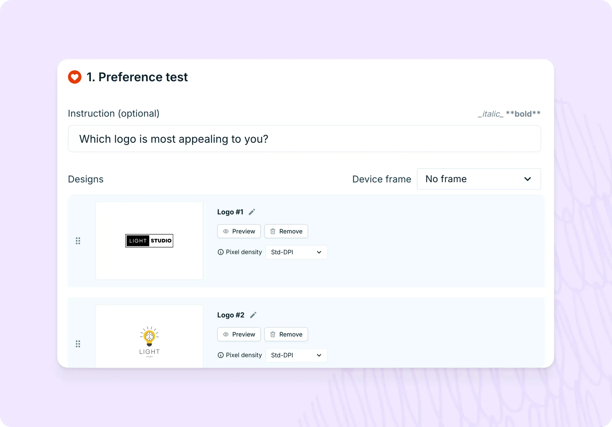 Evaluate logo and brand appeal