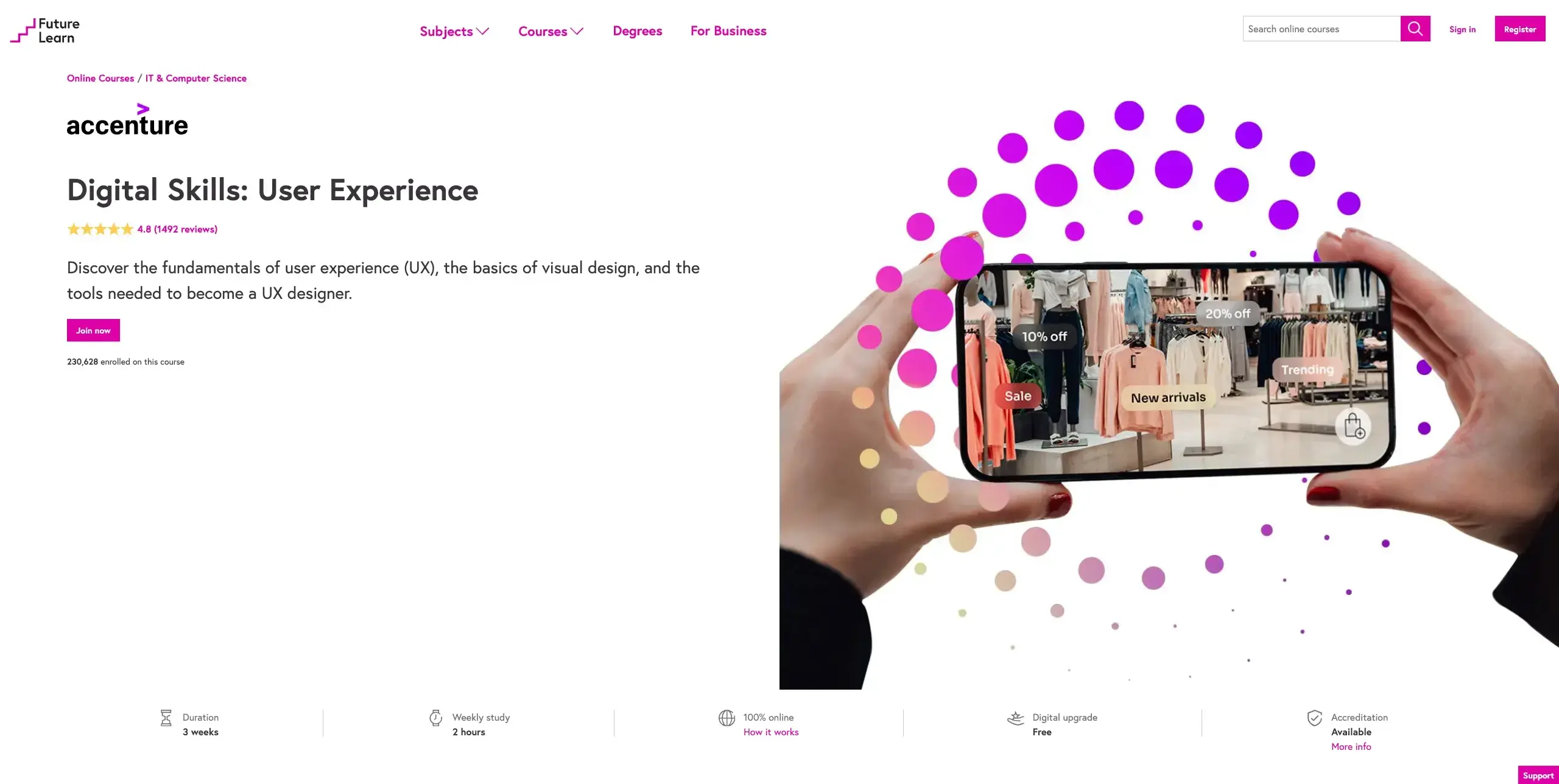 UX design courses