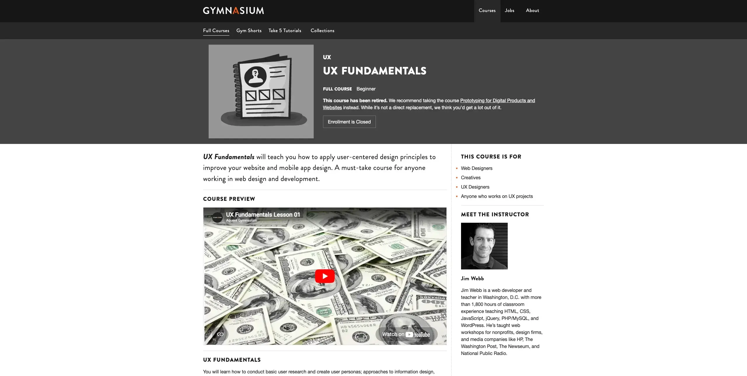 UX design courses