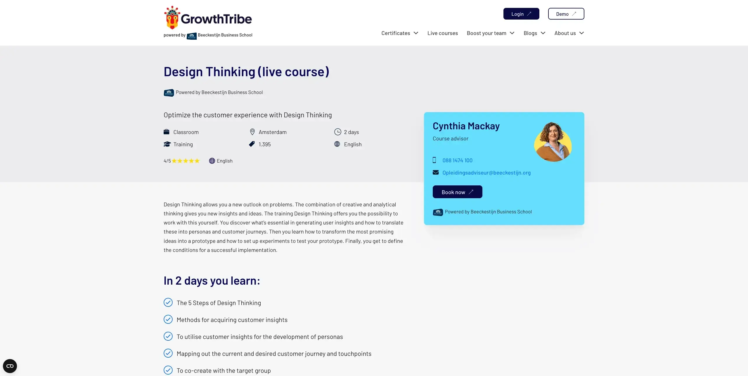 UX design courses