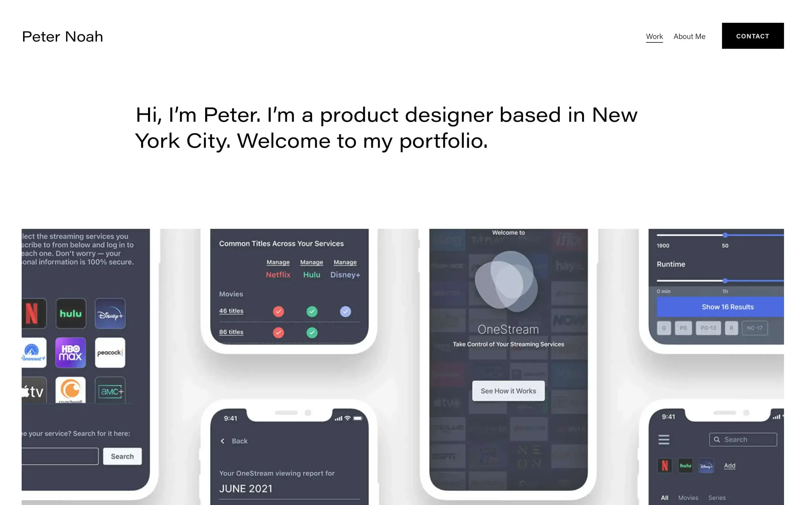 UX designer porfolio