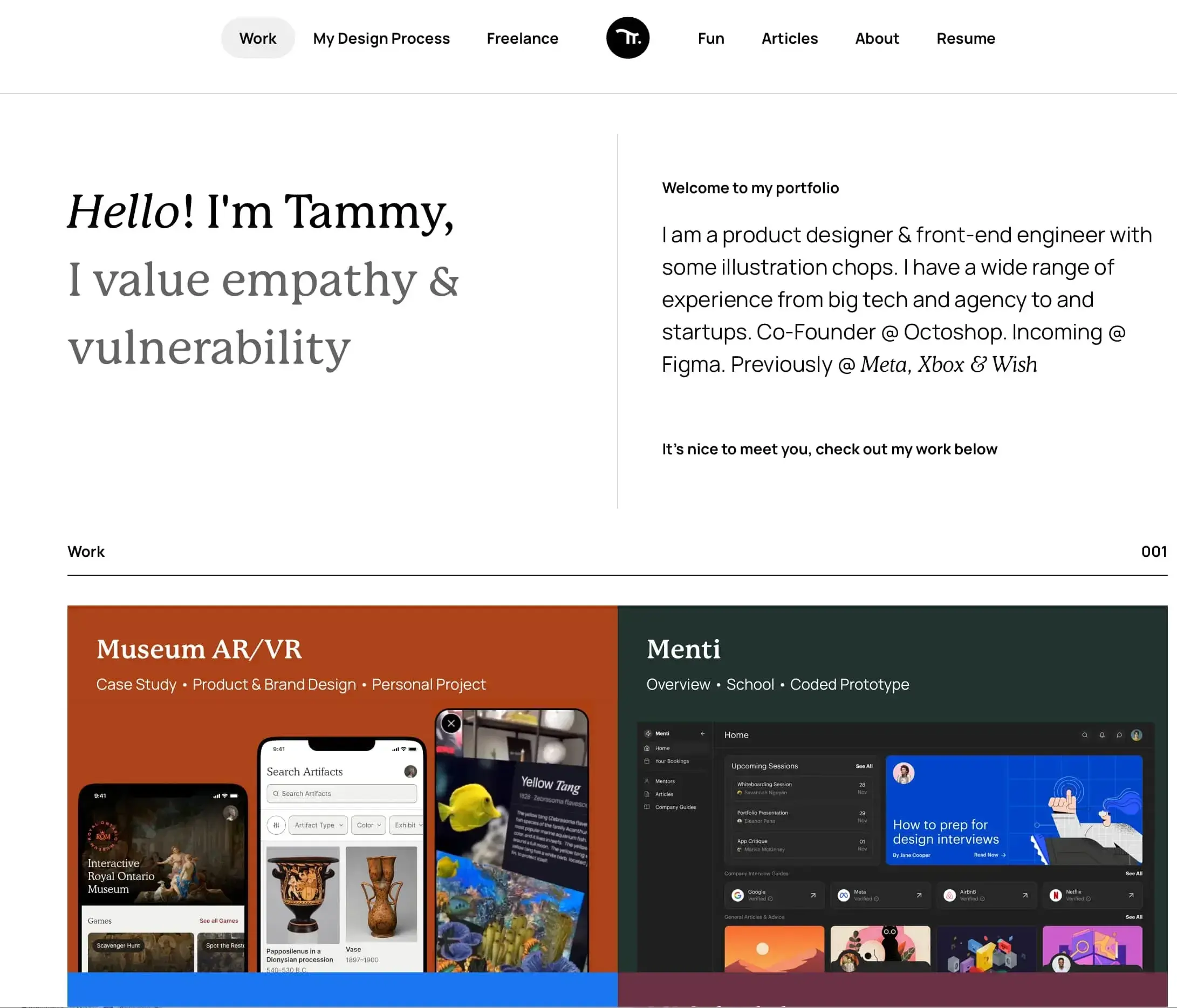UX designer porfolio