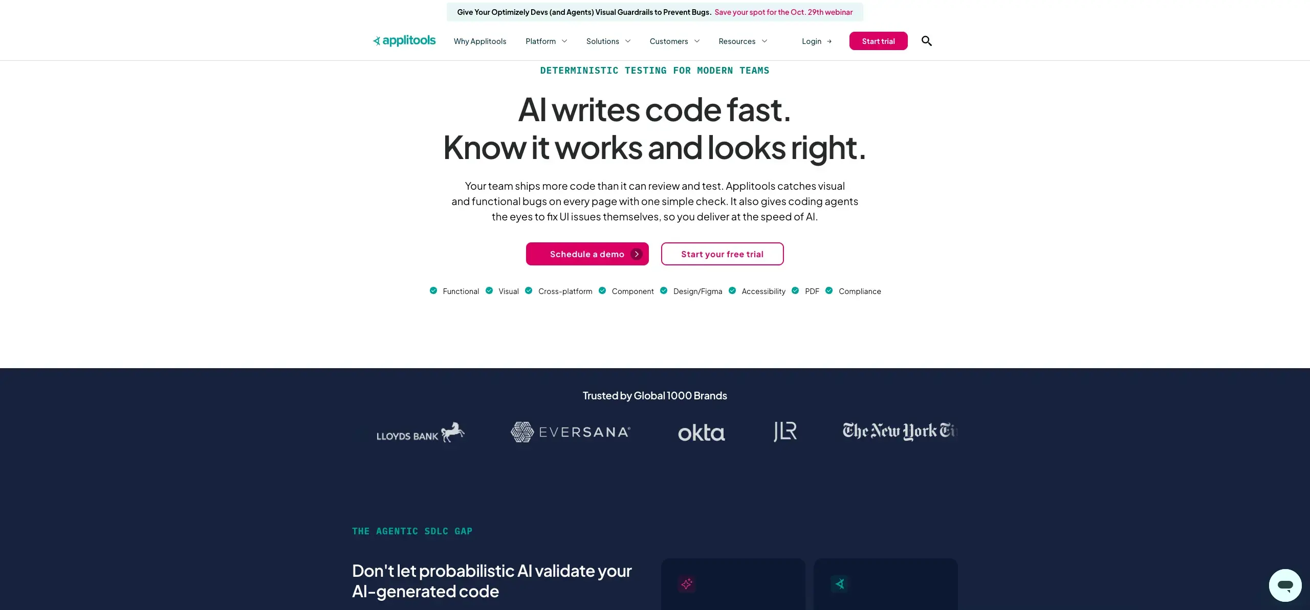 Website testing tools