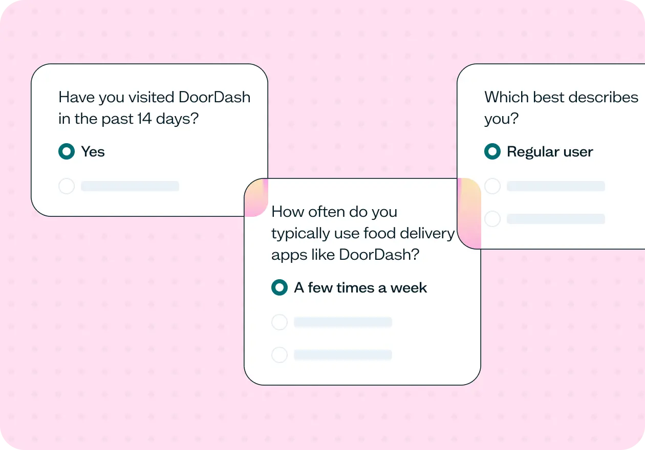 How to screen users based on product usage behavior: Template