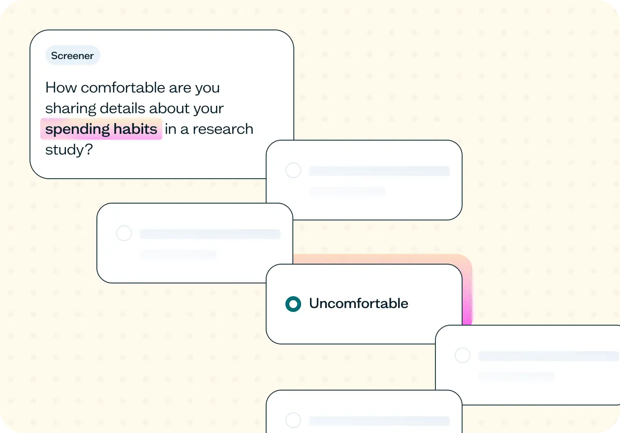 How to screen users for sensitive research topics: Template