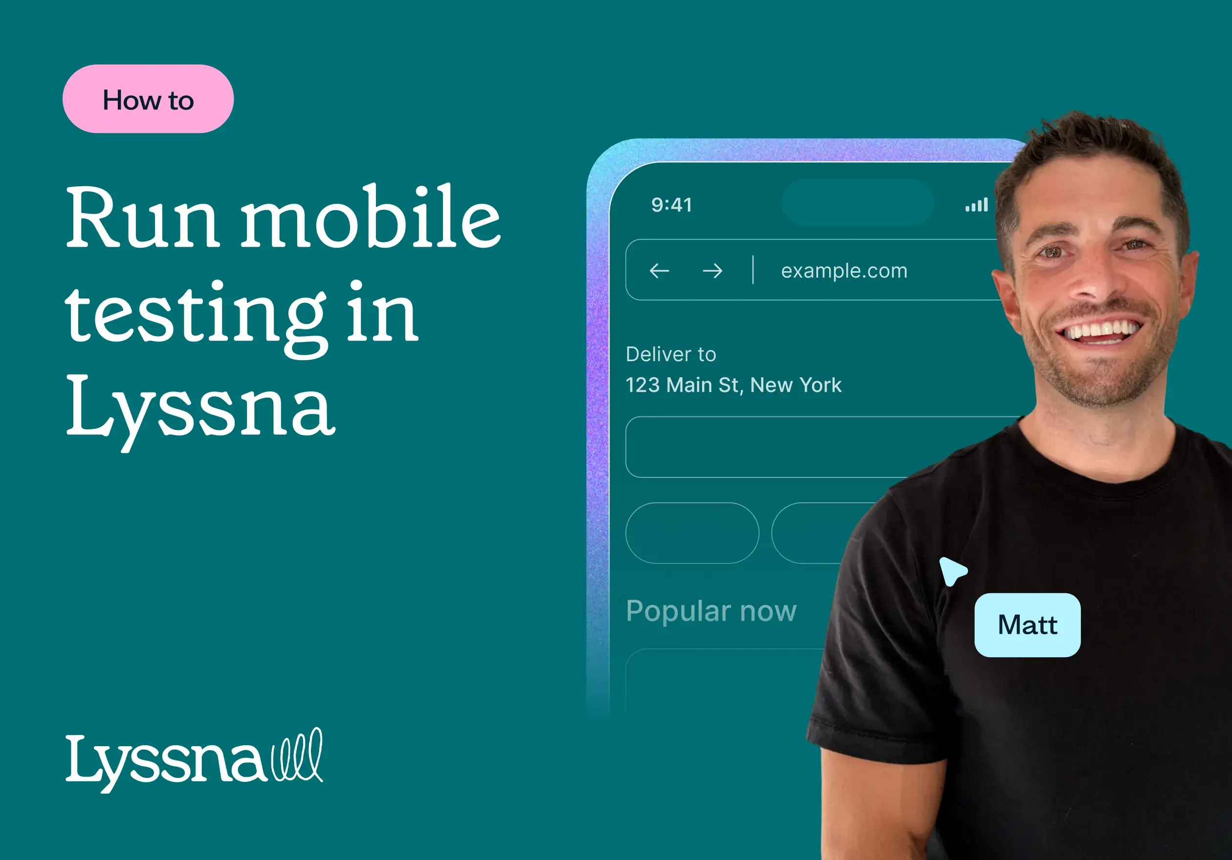 Mobile testing in Lyssna