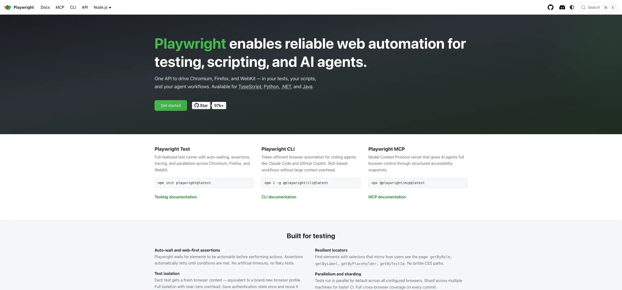 Website testing tools