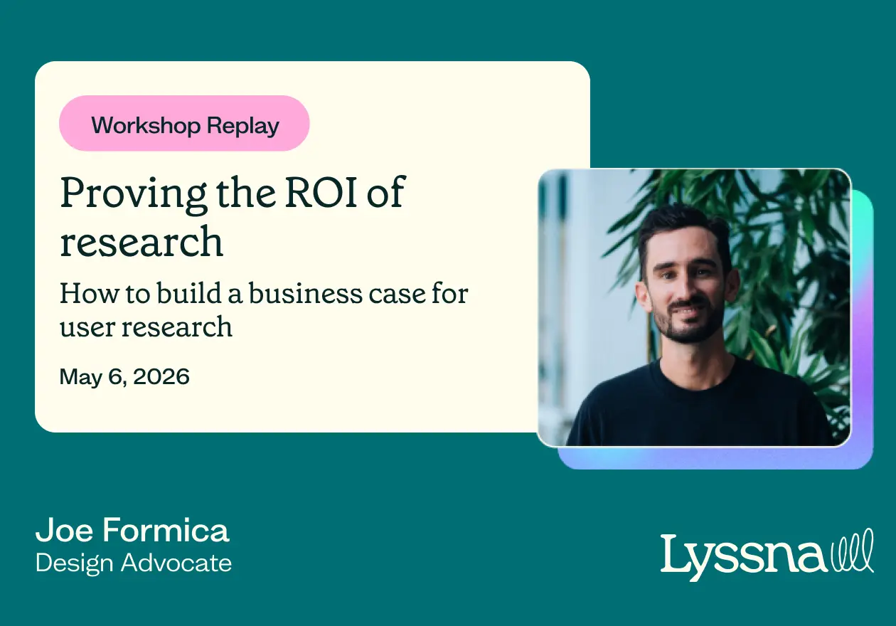 Live workshop: Proving the ROI of research