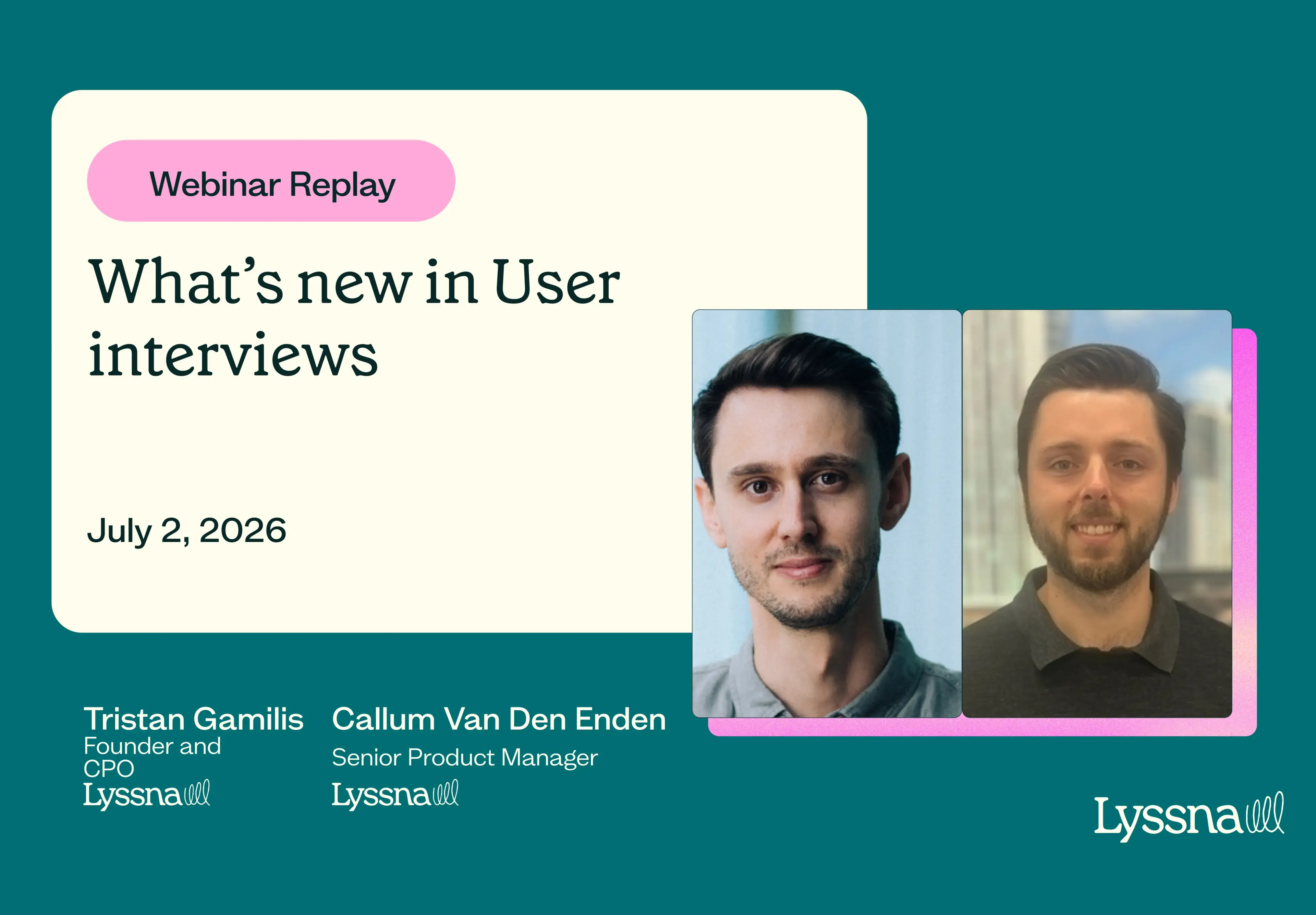 Live webinar: What’s new in Lyssna User interviews 