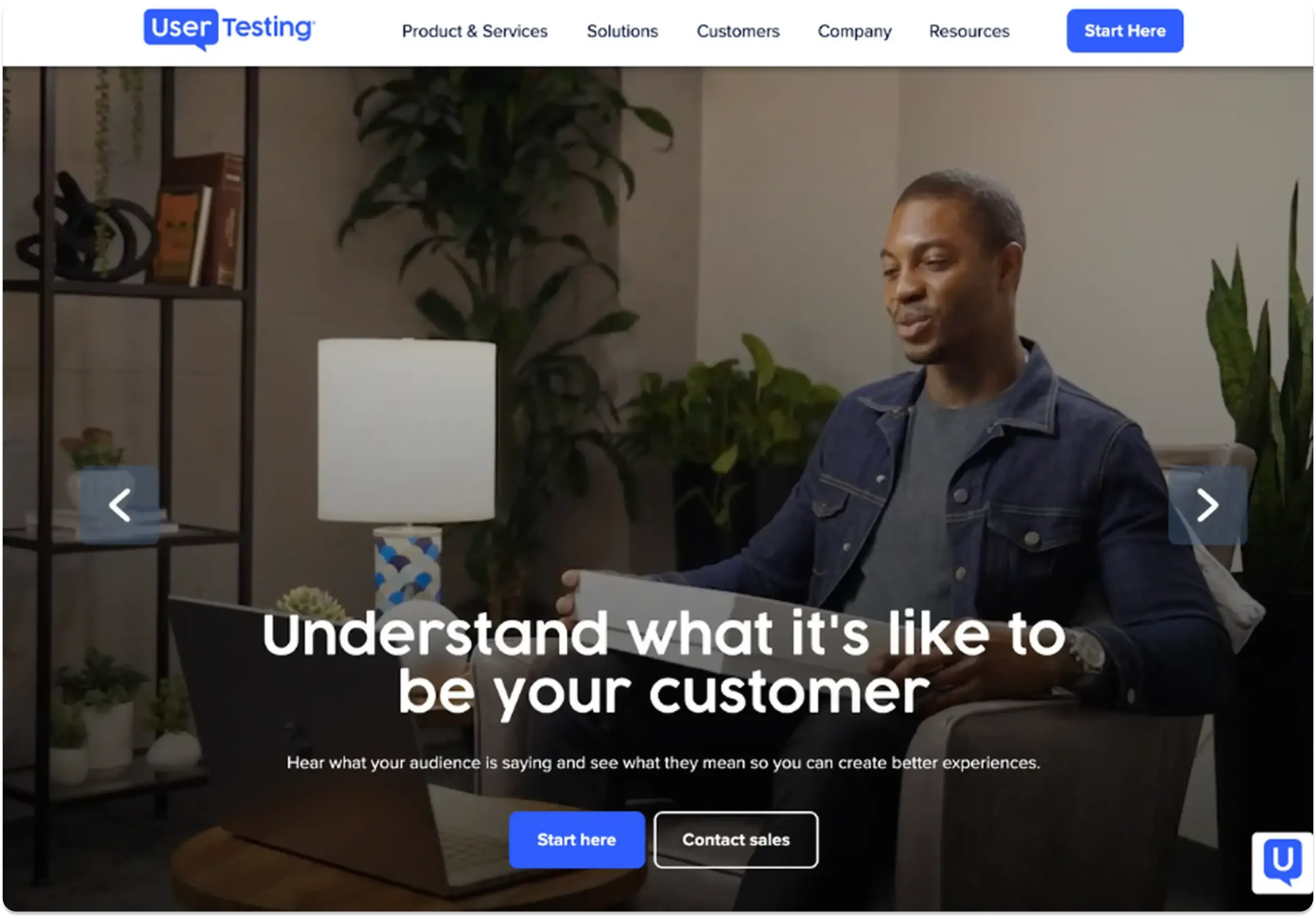 The home screen of the user research platform UserTesting