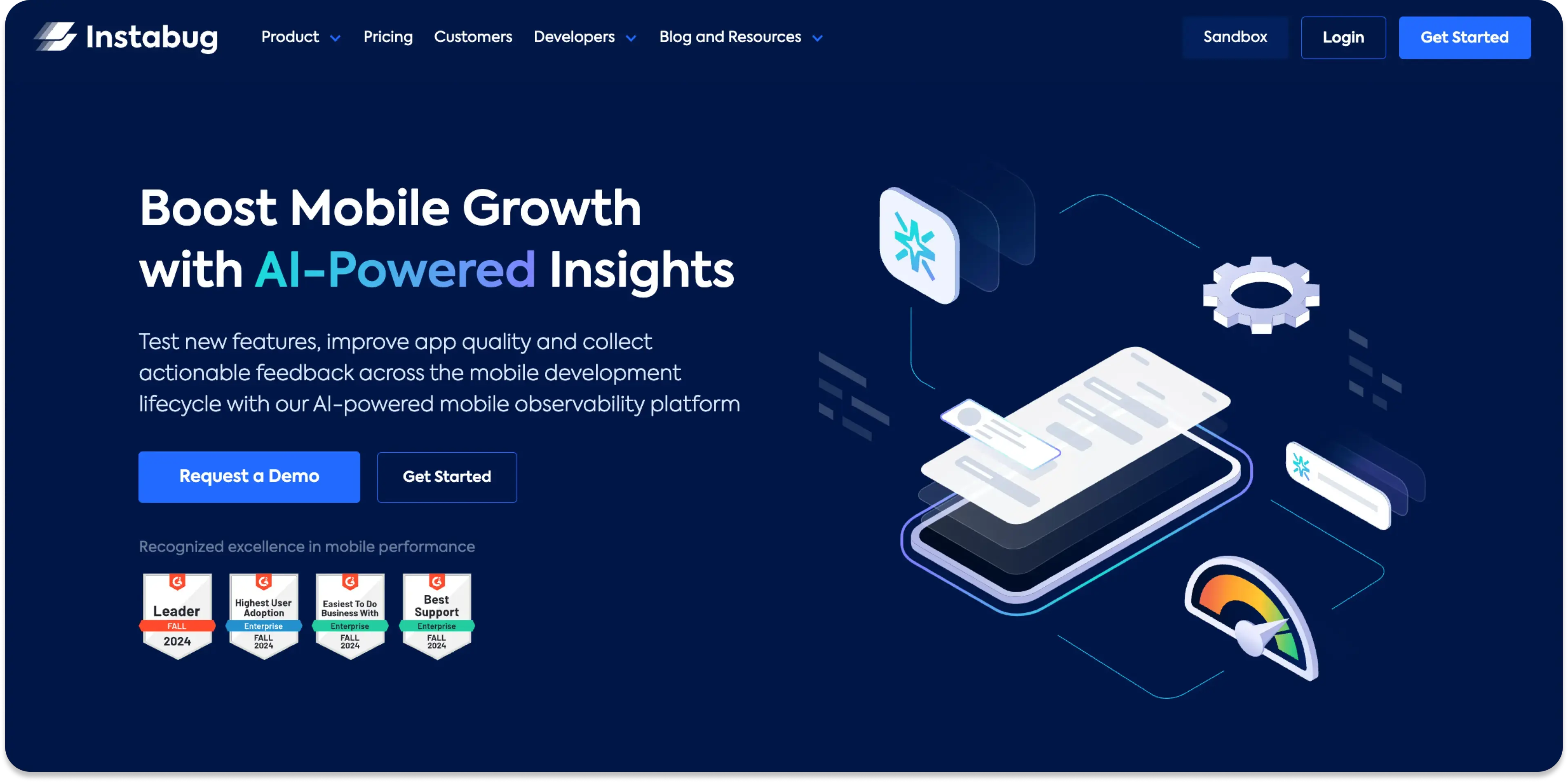 Instabug Homepage