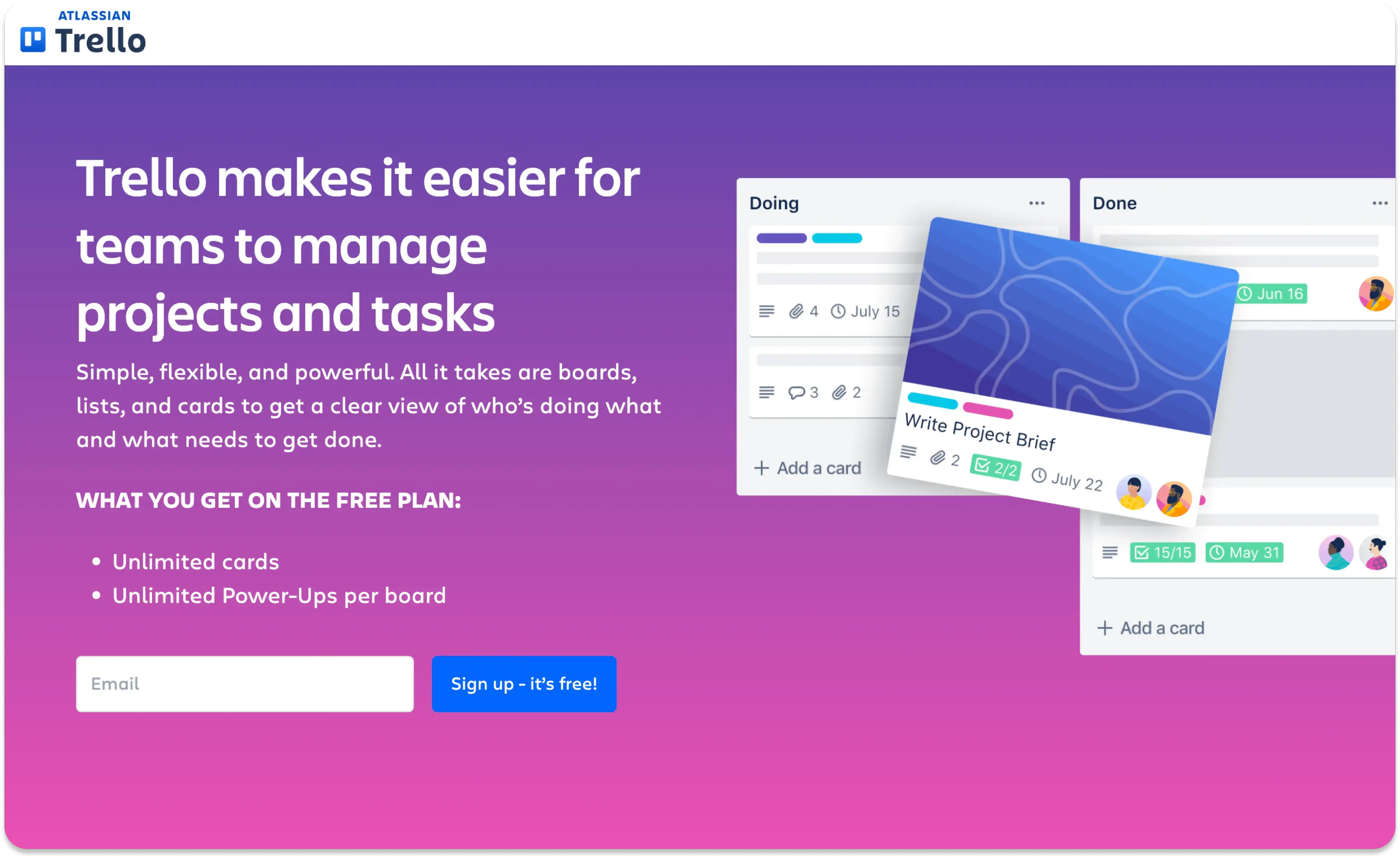 Trello Homepage