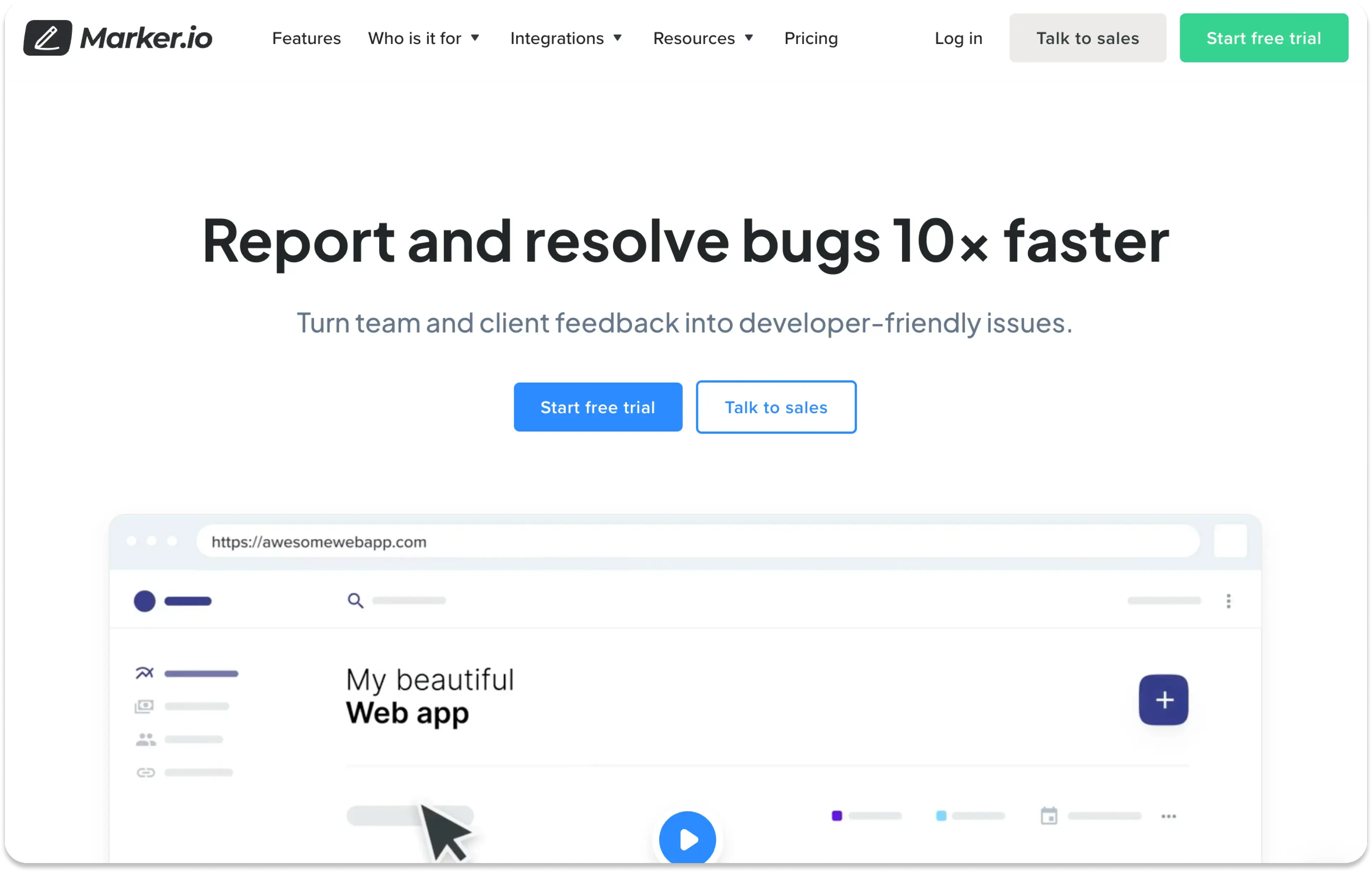 Markerio Homepage