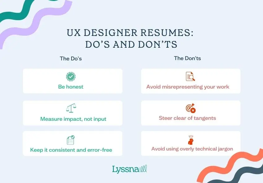 UX designer resume