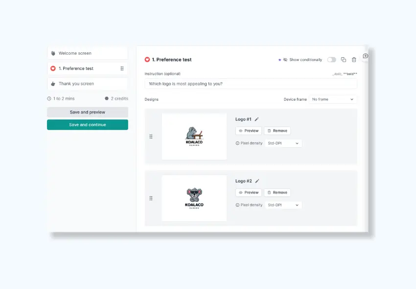 UX tests for gaming