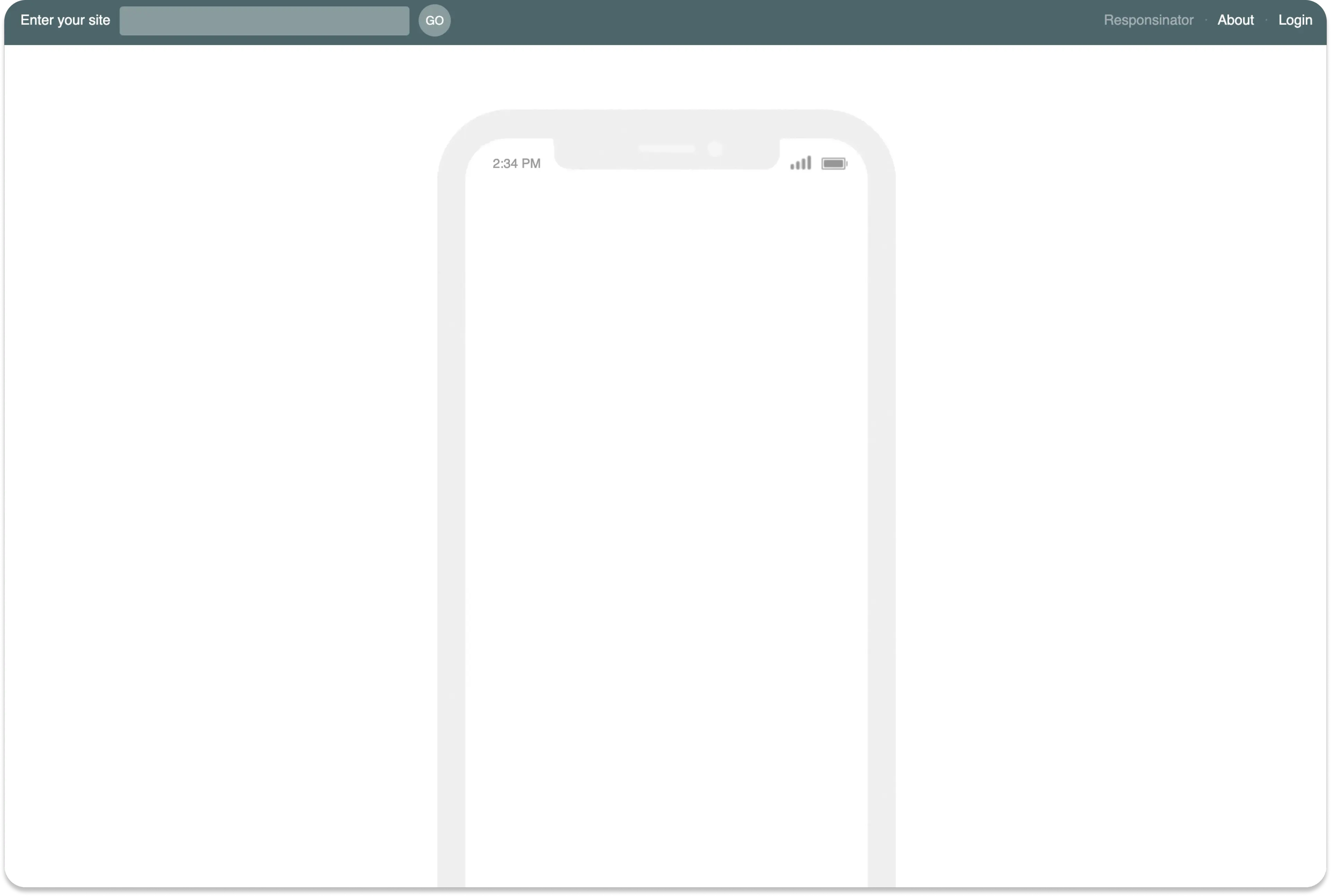 The Responsinator homepage
