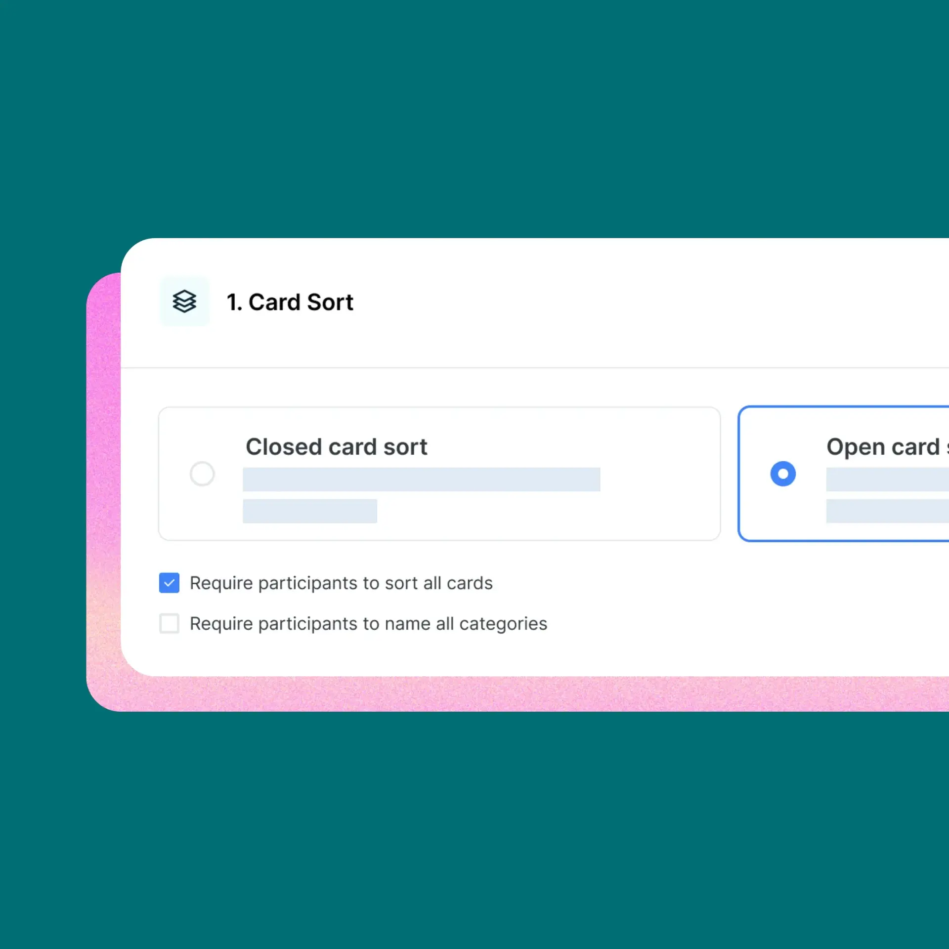 Card sorting software