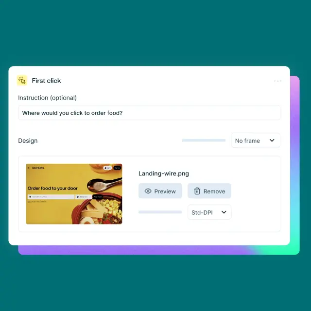 First click testing software