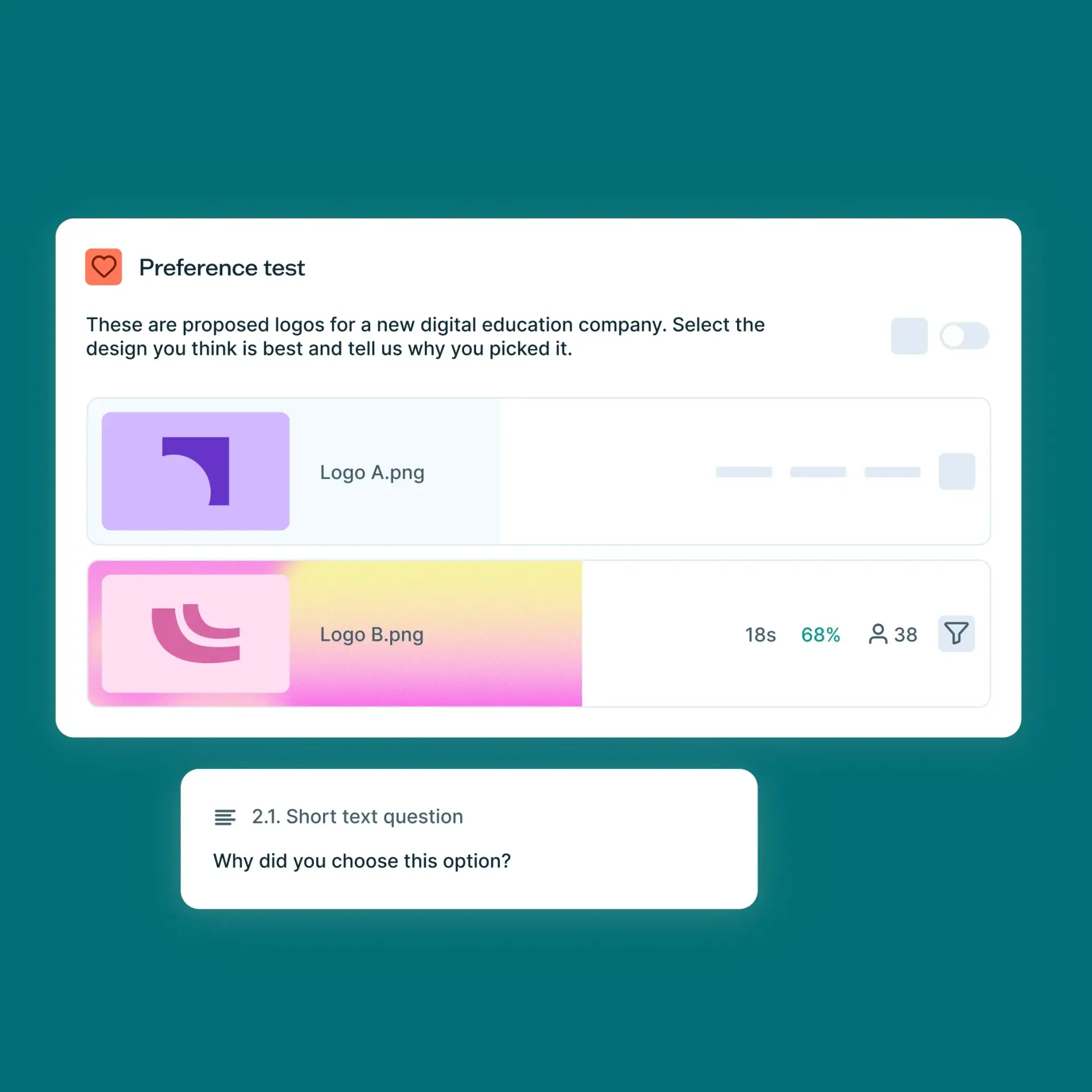 Preference testing software