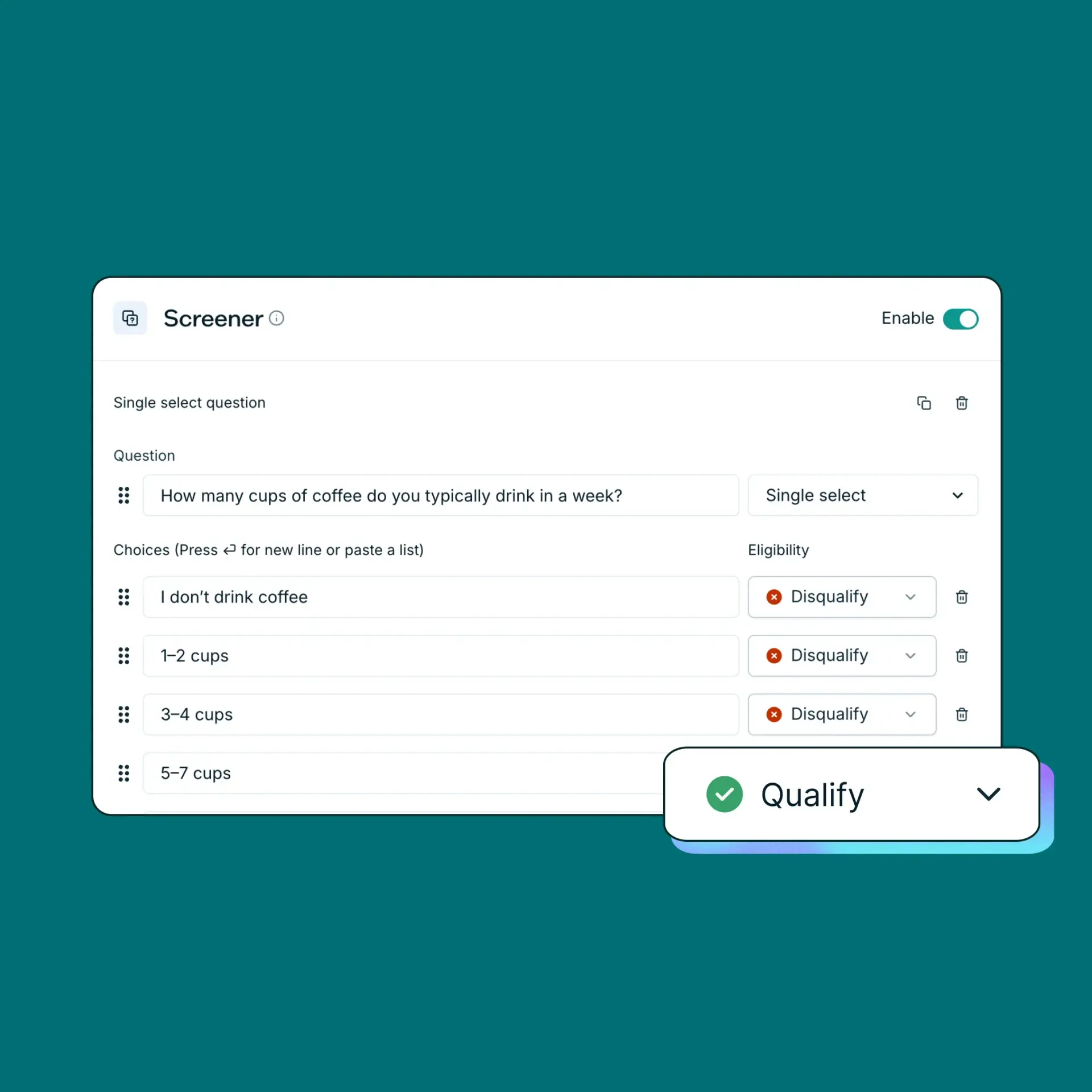 Screener survey software
