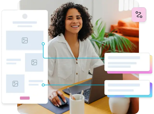 A UX/UI designer using a computer to conduct remote user research.