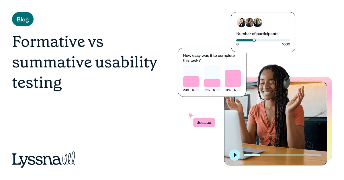 Formative vs summative usability testing | Lyssna